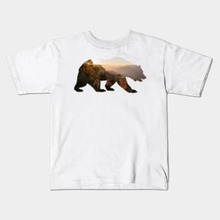 Grand Canyon Bear Silhouette Kids T-Shirt